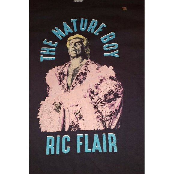 Men’s Wwe nwa wcw RIC FLAIR THE NATURE BOY T Shirt MEDIUM new w/o tags        B2 - Picture 1 of 11